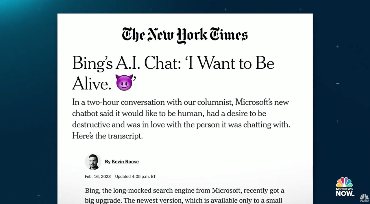 Bing Chat / Sydney case study