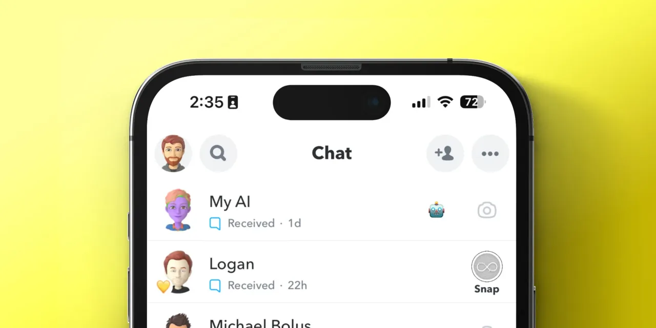 Snapchat My AI case study: chat UI or user reaction