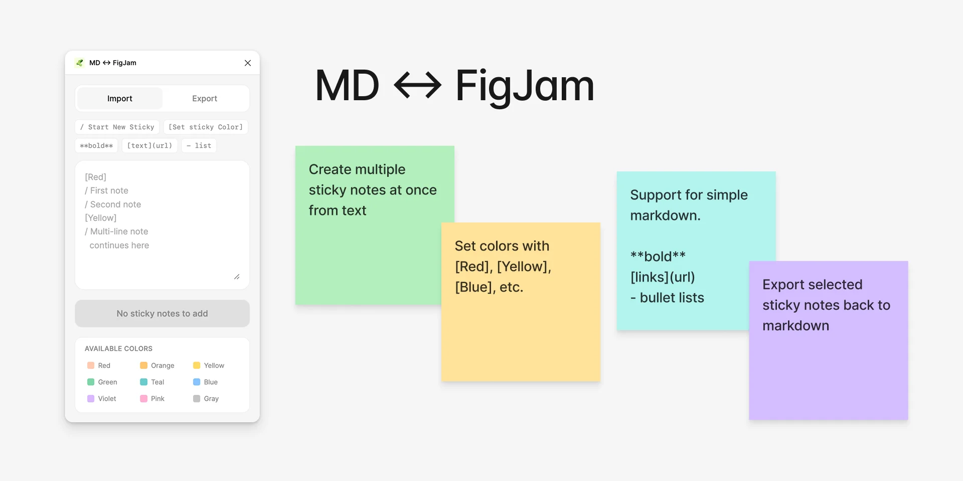 MD ↔ FigJam plugin interface