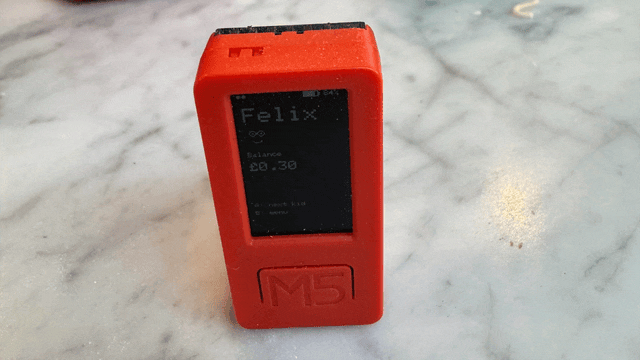 Animation of the device showing the balance of each child